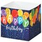 Pack/6: Happy Birthday Balloons Square Party Favor Box - 3-3/4 x 3-3/4 x 3-3/4"